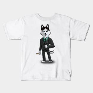 Elegant Husky Kids T-Shirt